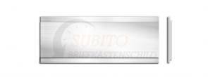 Briefkastenschild Stebler 60 x 21 Alu